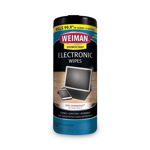 Office Jansan | WEIMAN 93 1-Ply 7 in. x 8 in. E-tronic Wipes - White image number 0