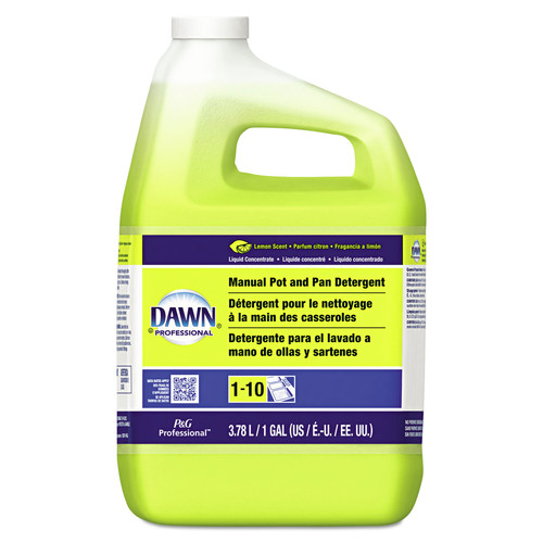 Dish Soaps | Dawn Professional 57444 1 Gallon Bottle Lemon Scent Manual Pot/Pan DIsh Detergent image number 0