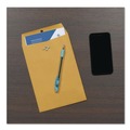 Office Jansan | Quality Park QUA37763 Clasp Envelope, #1 3/4, Square Flap, Clasp/gummed Closure, 6.5 X 9.5, Brown Kraft, 100/box image number 2