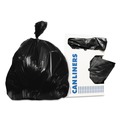 Cleaning & Janitorial Supplies | Heritage X8046QK 45 Gallon 2 mil 40 in. x 46 in. Low-Density Repro Can Liners - Black (100/Carton) image number 1