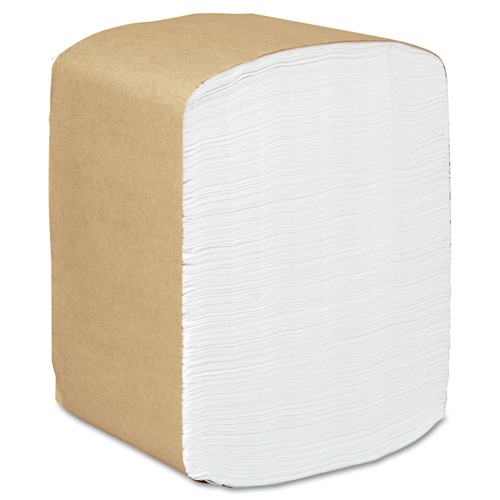 Paper Towels and Napkins | Scott 98740 13 in. x 12 in. 1-Ply Full-Fold Dispenser Napkins - White (6000/Carton) image number 0