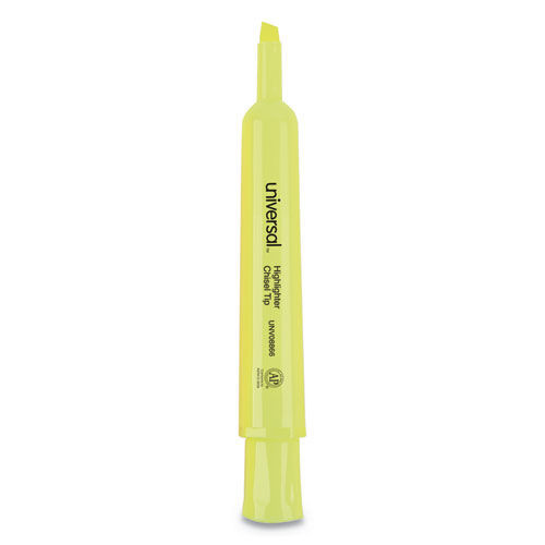  | Universal UNV08866 Chisel Tip Desk Highlighter Value Pack - Fluorescent Yellow Ink, Yellow Barrel (36/Pack) image number 0
