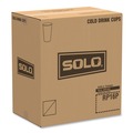Cups and Lids | SOLO RP16P-J8000 Symphony 16 oz. Paper Cold Cups - White/Beige (1000/Carton) image number 4