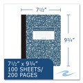 Notebooks & Pads | Roaring Spring 77261 9.75 in. x 7.5 in. Sheets Hardcover Marble Composition Book - Blue Marble Cover (24/Carton) image number 1