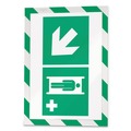 Floor Signs | Durable 4772131 8.5 in. x 11 in. DURAFRAME Security Magnetic Sign Holder - Green/White Frame (2/Pack) image number 1