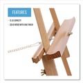Easels | MasterVision FLX06203MV 60 in. High Wood/Brass Display Tripod Easel - Oak image number 4
