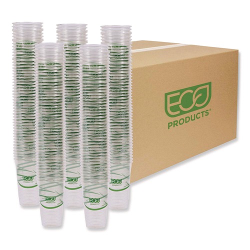 Cups and Lids | Eco-Products EP-CC20-GS GreenStripe 20 oz. Renewable and Compostable Cold Cups - Clear (1000/Carton) image number 0