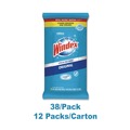 Cleaning Cloths | Windex 378032 7 in. x 8 in. Glass and Surface Wet Wipe - Unscented/White (12/Carton) image number 1