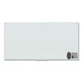 Office & Office Supplies | U Brands 3973U00-01 70 in. x 35 in. Magnetic Glass Dry Erase Board Value Pack - Frosted White image number 0