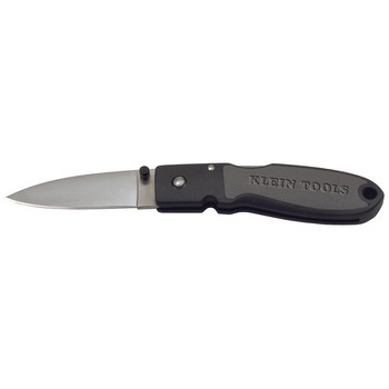 Klein Tools 44003 2-3/4 in. Lightweight Drop Point Blade Lockback Knife with Nylon Resin Handle