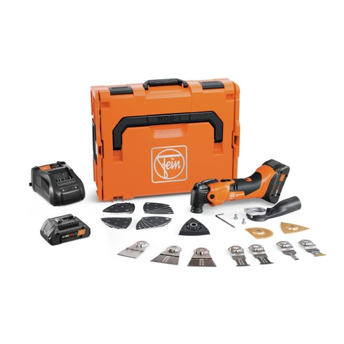 Oscillating Tools | Fein 71293861090 MULTIMASTER AMM 500 Plus Top 4 Ah AS Cordless Oscillating Multi-Tool Kit with 2 Batteries (4 Ah) image number 0