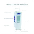 Soap Dispensers | PURELL 8820-06 4.5 in. x 4 in. x 11.25 in. 1200 mL ADX-12 Dispenser - White (6/Carton) image number 8