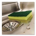 Sponges & Scrubbers | Brillo 21001 Estracell 4.9 in. x 2.9 in. Heavy-Duty Scrub Sponge - Yellow/Green (12/Carton) image number 4