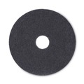 Cleaning & Janitorial Accessories | Boardwalk BWK4016BLA 16 in. Stripping Floor Pads - Black (5/Carton) image number 0