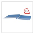 Office Jansan | Universal UNV20723 11 in. x 8.5 in. 1.5 in. Capacity 3 Rings Slant D-Ring View Binder - Light Blue image number 3
