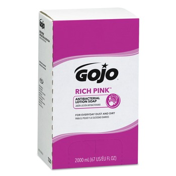 GOJO Industries RICH PINK Floral Scent 2000 mL Antibacterial Lotion Soap Refill for PRO TDX Dispenser (4/Carton)