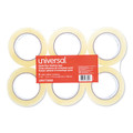 | Universal UNV73000 Quiet Acrylic 1.88 in. x 3 in. x 110 yds. Box Sealing Tape - Clear (6/Pack) image number 2