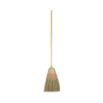 Boardwalk Yucca/Corn Fiber Bristles 55.5 in. Overall Length Parlor Broom - Natural
