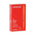  | Universal UNV08853 Chisel Tip Fluorescent Orange Ink Orange Barrel Pocket Highlighters (1 Dozen) image number 6