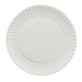 Food Service | AJM Packaging Corporation 40111 6 in. Diameter Paper Plates - White (100/Pack, 10 Packs/Carton) image number 6