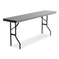 Folding Tables | Iceberg 65507 IndestrucTable 48 in. x 24 in. x 29 in. Commercial Folding Table - Rectangular Charcoal image number 0