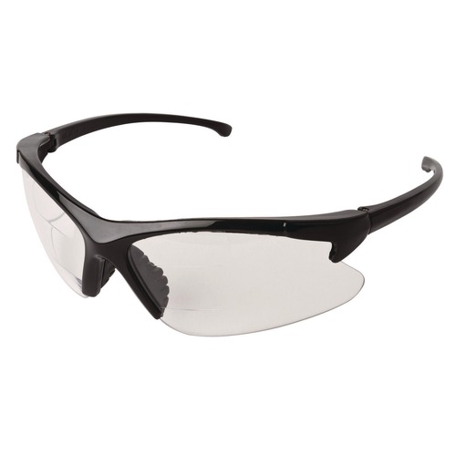 Eye Protection | Ansell KCC20387 V60 30-06 Dual Readers Safety Glasses - Black Polycarbonate Frame, Clear Polycarbonate Lens (6/Box) image number 0