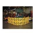 Labor Day Sale! Save $30 off $199! | Rubbermaid Commercial FG9S1100YEL 13 ft x 40 in. Plastic Portable Mobile Safety Barrier - Yellow image number 6