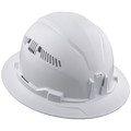 Hard Hats | Klein Tools 60401 Self-Wicking Vented Odor-Resistant Full Brim Style Padded Hard Hat - White image number 0