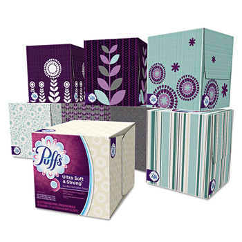 Puffs 35038 Ultra Soft And Strong Facial Tissue (56 Sheets/Box, 24 Boxes/Carton)
