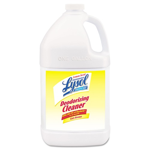 Cleaning & Janitorial Supplies | Professional LYSOL Brand 36241-76334 1 Gallon Bottle Lemon Scent Disinfectant Deodorizing Cleaner Concentrate image number 0