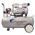 Portable Air Compressors | California Air Tools 6010LFC 1 HP 6 Gallon Ultra Quiet and Oil-Free Steel Tank Wheelbarrow Air Compressor image number 1