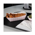 Food Trays, Containers, and Lids | Boardwalk BWK30LAG500 5 lbs. Capacity Paper Food Baskets - Red/White (500/Carton) image number 7