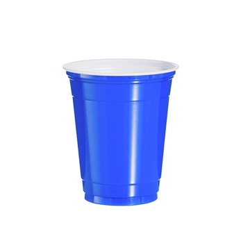 Dart 14 oz. Plastic Party Cold Cups - Blue (1000/Carton)