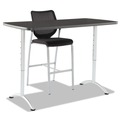  | Iceberg 69317 ARC 30 in. x 60 in. x 30 - 42 in. Height-Adjustable Table - Graphite/Silver image number 1
