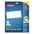 Office Jansan | Avery 08167 0.5 in. x 1.75 in. Easy Peel White Address Labels with Sure Feed Technology - White (2000/Pack) image number 0