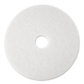 3M 4100 4100 19 in. Low-Speed Super Polishing Floor Pads - White (5/Carton) image number 0
