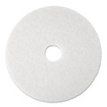 Sponges & Scrubbers | 3M 4100 4100 19 in. Low-Speed Super Polishing Floor Pads - White (5/Carton) image number 0