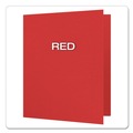 Office Jansan | Oxford 57711 11 in. x 8.5 in. 0.5 in. Capacity Twin-Pocket Folders with 3 Fasteners - Red (25/Box) image number 1