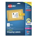 Office Jansan | Avery 05264 TrueBlock 3.33 in. x 4 in. Shipping Labels - White (6/Sheet, 25 Sheets/Pack) image number 0