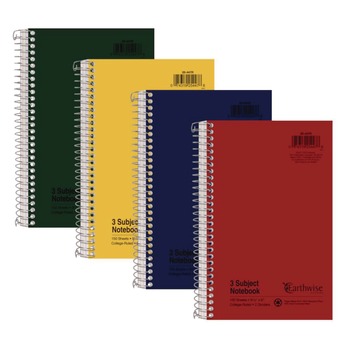 Oxford 9.5 x 6 Sheets (150) Recycled Small Notebooks - Randomly Assorted Covers