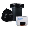 Trash Bags | Boardwalk X8046XKKR01 40 in. x 46 in. 45 gal. 1.6 mil Recycled Low-Density Polyethylene Can Liners - Black (100/Carton) image number 2