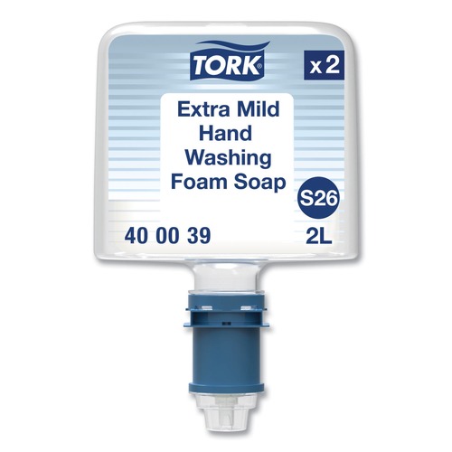 Cleaning & Janitorial Supplies | Tork 400039 2 L Mild Foam Soap S26 Refill - Unscented (2/Pack) image number 0
