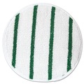 Rubbermaid Commercial FGP26700WH00 Low Profile Scrub-Strip 17 in. Diameter Carpet Bonnet - White/Green image number 0