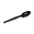  | Dixie TM517 Heavy Mediumweight Plastic Cutlery Teaspoons - Black (1000/Carton) image number 1
