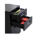 Office Carts & Stands | Alera ALEPABBFCH 14.96 in. x 19.29 in. x 27.75 in. 3-Drawers: Box/Box/File Legal/Letter Left or Right File Pedestal - Charcoal image number 2