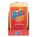 Sponges & Scrubbers | Brillo 22401 4.25 in. x 6.25 in. Multi-Purpose Sponge - Yellow (6/Carton) image number 2