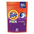 Cleaning & Janitorial Supplies | Tide 80760777 HE Compatible Laundry Detergent Pods - Spring Meadow (31/Pack, 4 Packs/Carton) image number 1