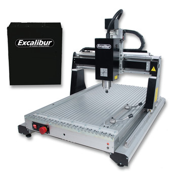 Excalibur EC-617 M1 3 Axis 16 in. x 24 in. CNC Wood Carving System with Variable Speed Plug and Play MASSO Controller