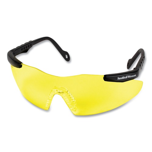 Eye Protection | Ansell KCC19826 Magnum 3G Safety Eyewear - Black Frame, Yellow/Amber Lens (12/Box) image number 0