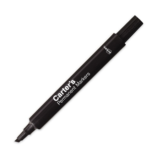  | Carter's 27178 Broad Chisel Tip Desk Style Permanent Marker - Large, Black (1-Dozen) image number 0